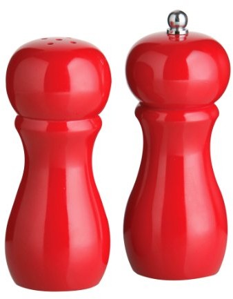 Premier housewares solniczka i młynek do pieprzu w zestawie, błyszczący Czerwony 1103854