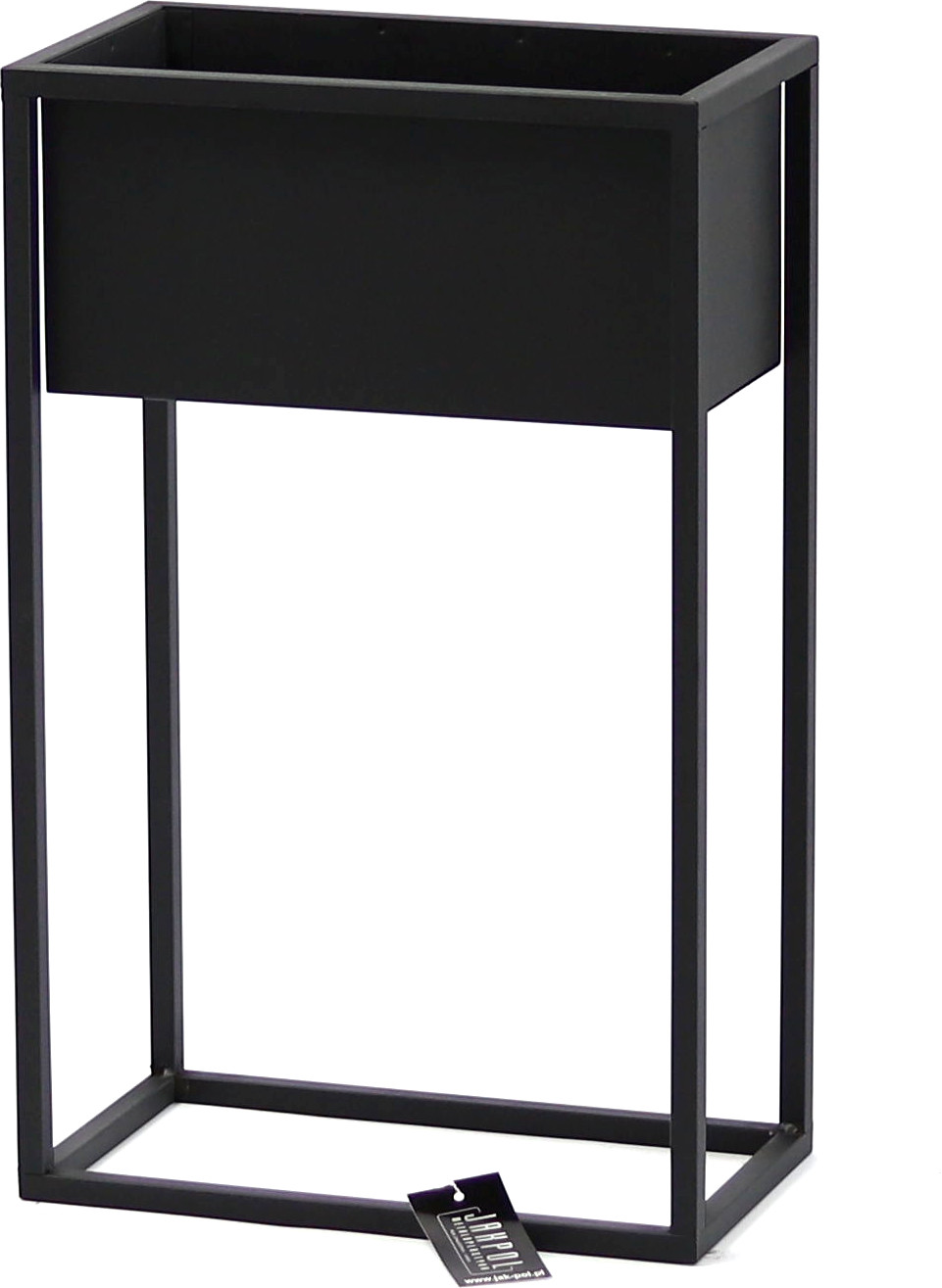 Kwietnik Metalowy Stojak CUBO 60x40cm czarny skrzynka loft 05-09