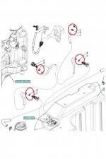 NEW HOLLAND CASE Zatrzask - Opaska zaciskowa węża CASE CNH 18088292 18088292
