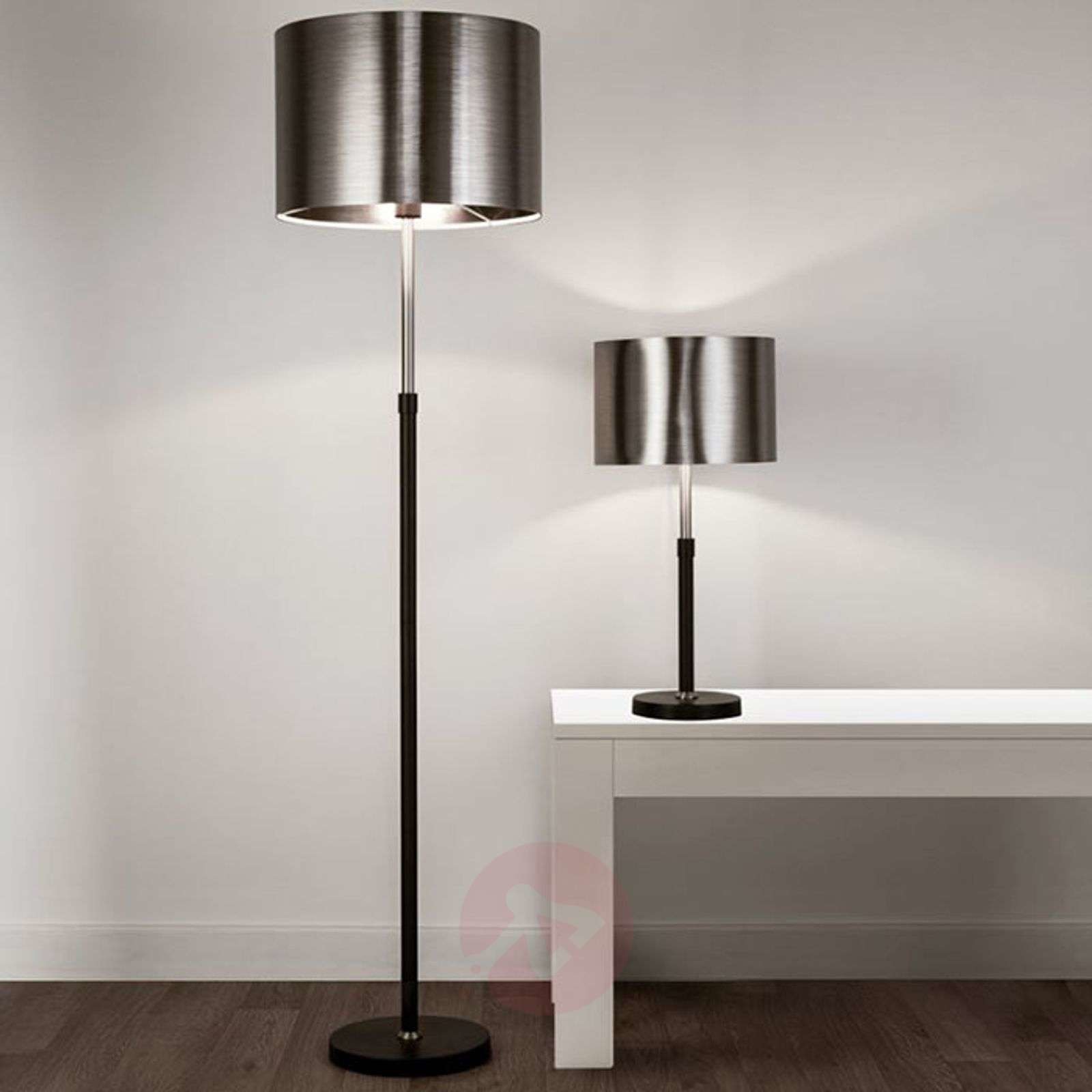 Searchlight Lampa podłogowa Column z metalowym kloszem