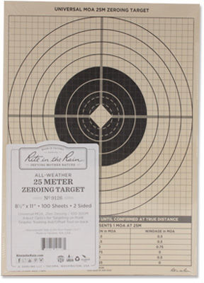 Rite in the Rain Tarcza strzelecka 25 Meter Zeroing Target - 100 szt. - 9126 (16751) SP 16751