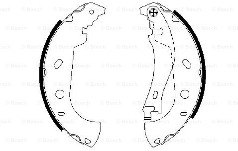 BOSCH Zestaw szczęk hamulcowych 0 986 487 559
