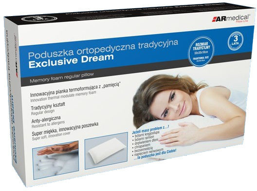Armedical reha Poduszka ortopedyczna TRADYCYJNY KSZTAŁT z pamięcią(TFP-5030)