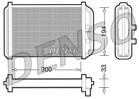 DENSO Wymiennik ciepła, ogrzewanie wnętrza DRR09033
