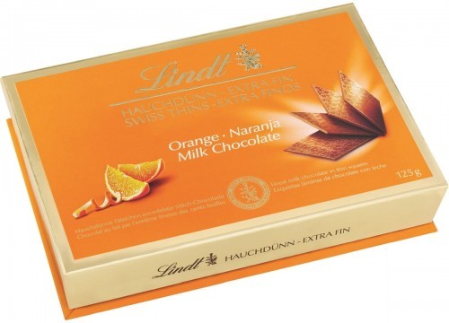 Lindt Bombonierka Extra Orange Naranja Milk Dark Chocolate 125g B09E-1534F