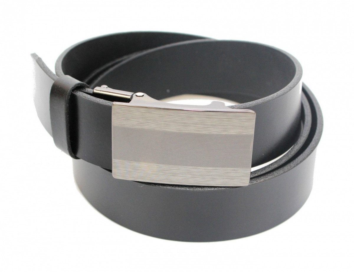 PolskaGalanteria.pl Klamra Do Paska Męskiego Skórzanego Z Mechanizmem Samozaciskowym 35 mm Srebrna 3