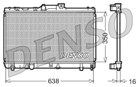 DENSO Chłodnica, układ chłodzenia silnika DRM50013