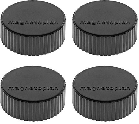 magnetoplan Magnesy discofix Magnum czarna średnica: 34 MM, 4 szt. 16600412
