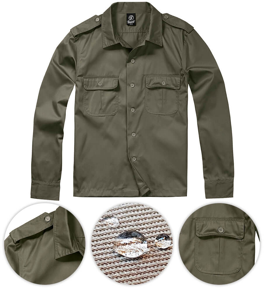 Brandit Koszula Mundurowa z Długim Rękawem US Olive 4102.1/5XL