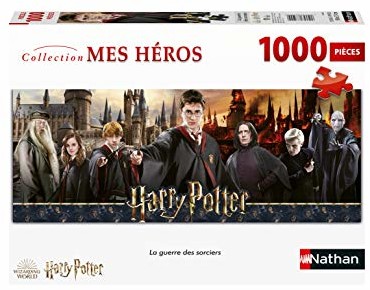 Nathan Puzzle dla dorosłych - Puzzle N 1000 p - Wojna czarodziejska - Harry Potter - Dorośli i dzieci od 14 lat - Wysokiej jakości puzzle - 87642 4005556876426