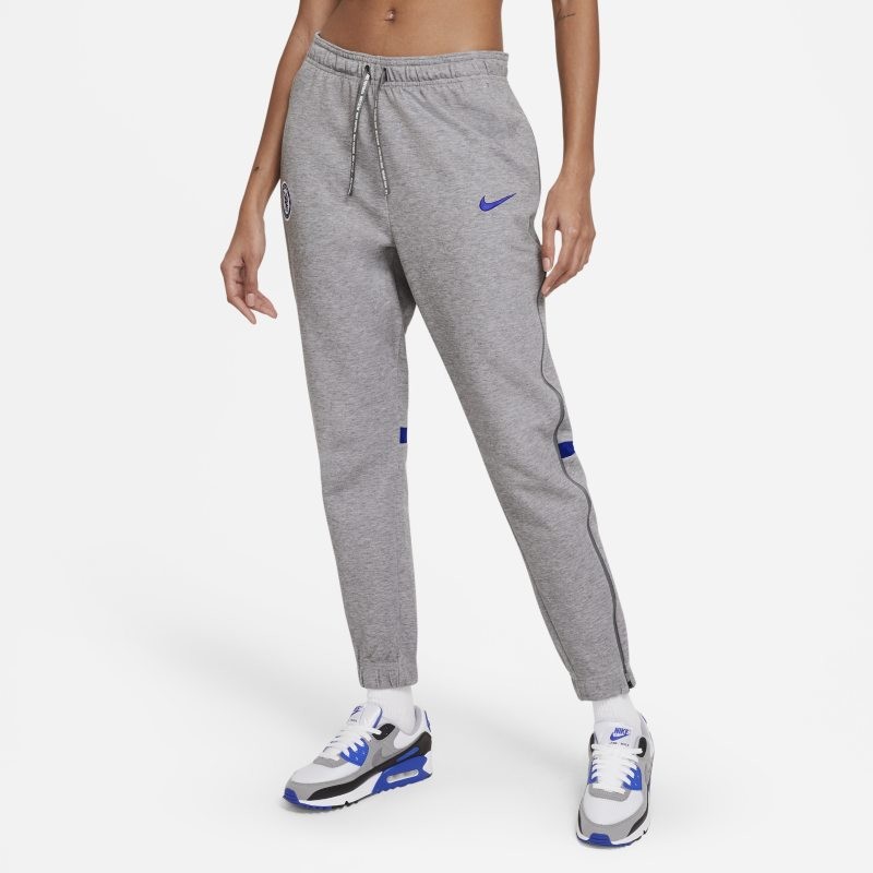 Nike Damskie dzianinowe spodnie piłkarskie Chelsea FC - Czerń CI9240-071