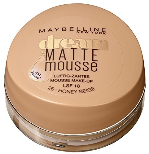 Maybelline New York Makeup Matowy Puszysty Miodowy Beżowy 26 / Makijaż w odcieniach skóry o matowym wykończeniu, 1 x 18 ml B04501