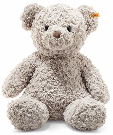 Steiff 113482 Oryginalne pluszowe zwierzątko miś Soft Cuddly Friends Honey, przytulanka ok. 48 cm, markowy plusz w uchu