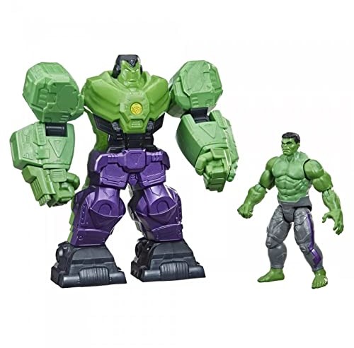 Hasbro Marvel Avengers Mech Strike duża figurka akcji, 20 cm, Hulk z niesamowitym zbrojeniem Mech, dla dzieci od 4 lat F02635L00