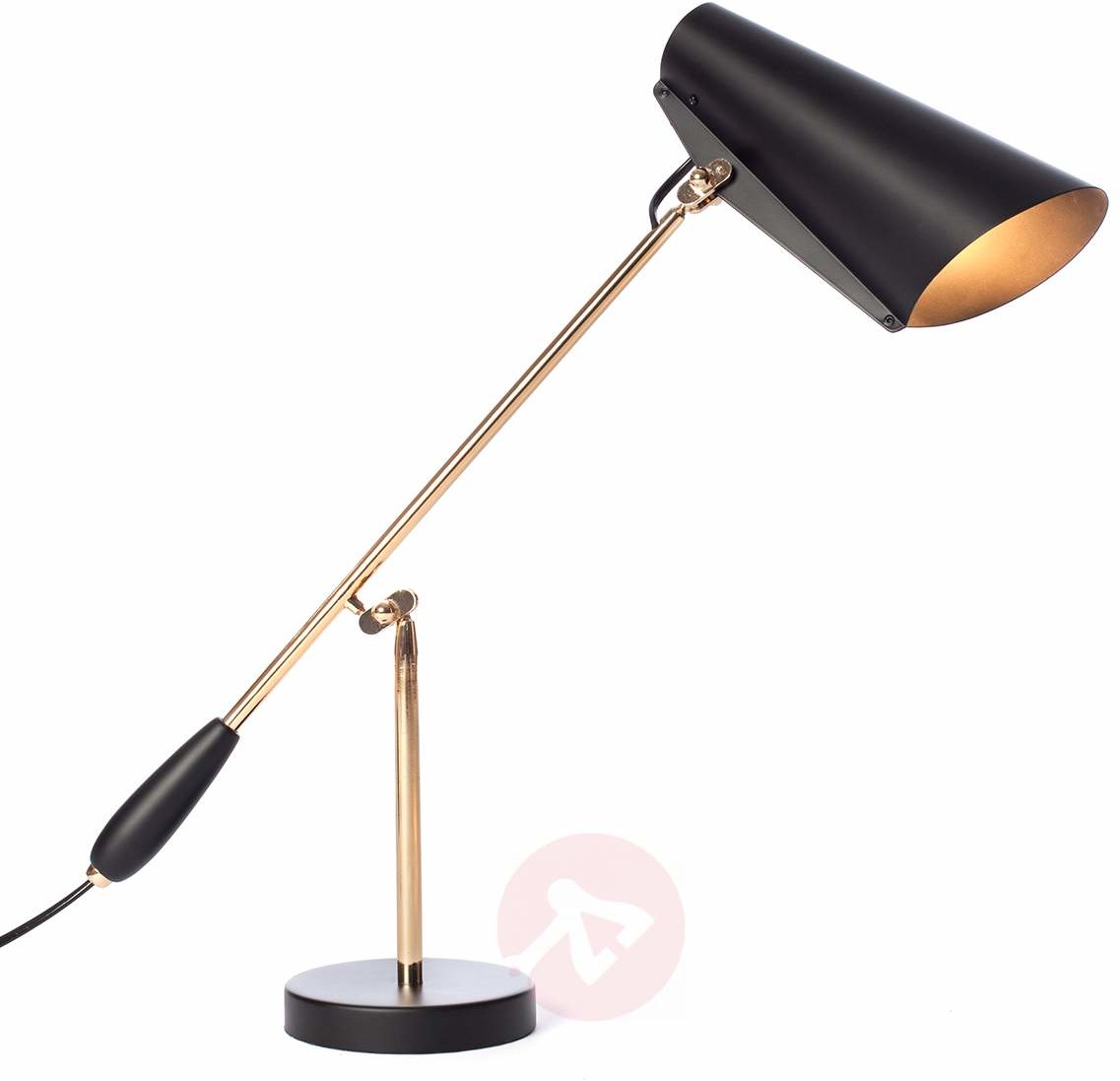 NORTHERN Northern Lighting Lampa stołowa BIRDY w stylu retro, czarny/miedz.