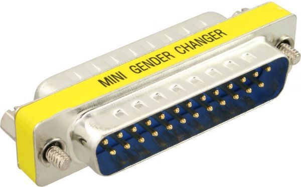 InLine Adapter AV 25 Pin Sub-D męski męski 31114