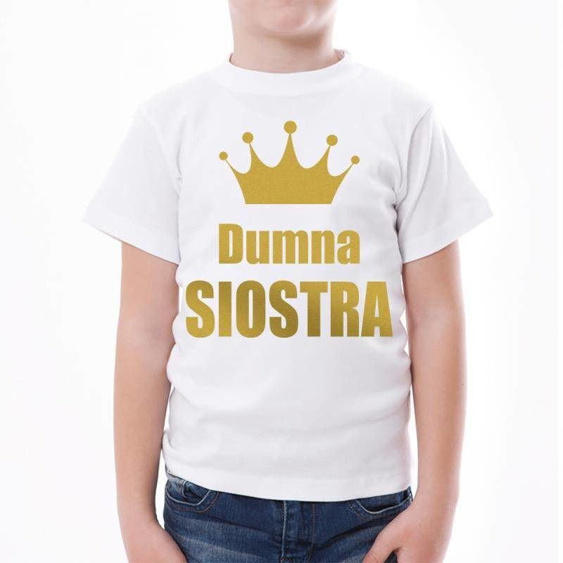 Poczpol Dumna siostra - koszulka dziecięca - złoty nadruk PRZPOC-0-3059