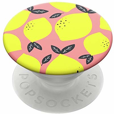 PopSockets PopSockets PopGrip - Rozkładany uchwyt i podstawka do telefonów oraz tabletów z wymiennymi krążkami PopTops - Lemon Drop 800985