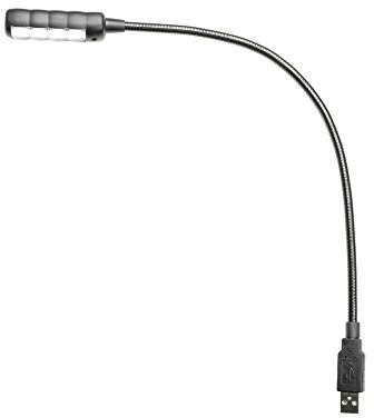 ah Stands Lampa AH stands sled1ultrausbc USB łabędzia szyja z 4 diody LED COB i wybór koloru czarna SLED1ULTRAUSBC