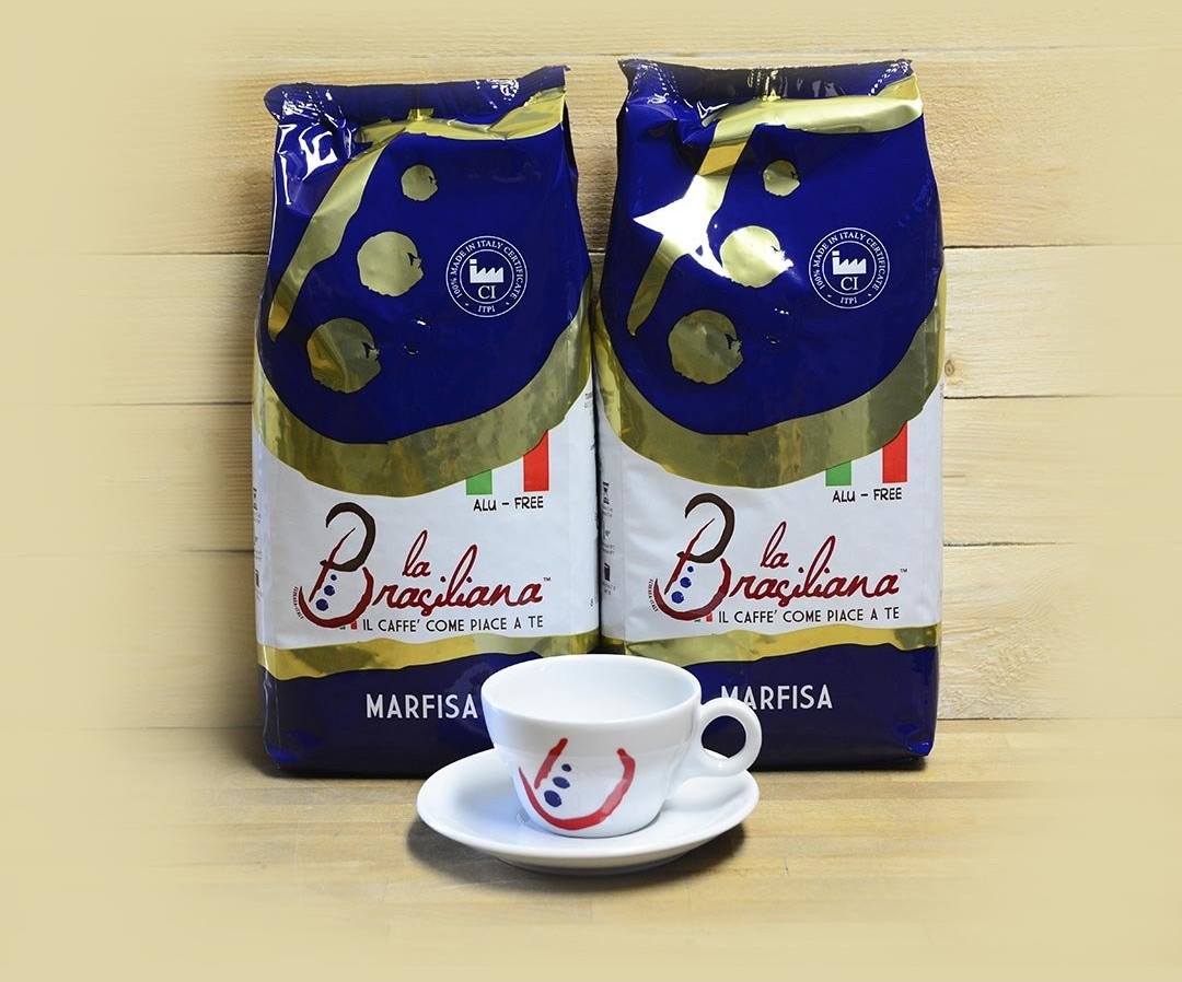 La Brasiliana Zestaw 2kg kawy MARFISA + filiżanka CAPPUCCINO Vienna w gratisie 1711-uniw