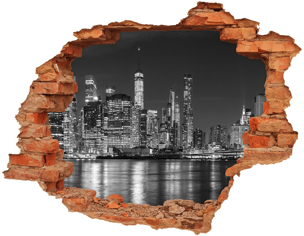 Wallmuralia.pl Dziura 3d foto tapeta naklejka Jeleń o wschodzie