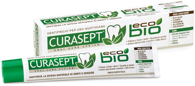 Curasept Curasept ECO BIO - naturalna pasta do zębów bez sls, parabenów i fluoru 75 ml