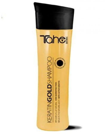 Tahe Keratin Gold Shampoo - szampon rozświetlający z płynnym złotem 300 ml