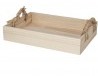 Clayre & Eef Drewniana Taca w Stylu Rustykalnym B CE6H1762