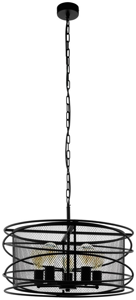 Eglo 43093 - Żyrandol na łańcuchu BLACKWATER 5xE27/60W/230V