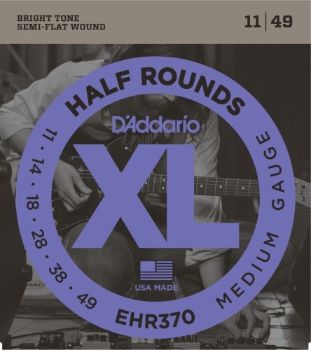 D'Addario Half rounds Electric Guitar Strings EHR370