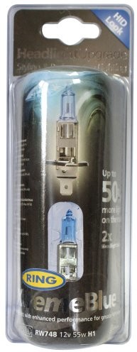 Ring Automotive Ring Automotive RW748 H1 P14.5s Xtreme niebieski z 50% niebieskim reflektorem halogenowym, 12 V, 55 W RW748