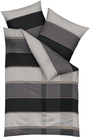 Kaeppel G 100620  pościel z va97 29d1 Memory, Linon, Grafitowy, wielokolorowa, 155 x 220 cm G-100620-29D3-VA97