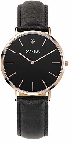 Orphelia Orphelia Męski analogowy zegarek kwarcowy Violiso Pasek Schwarz/Roségold