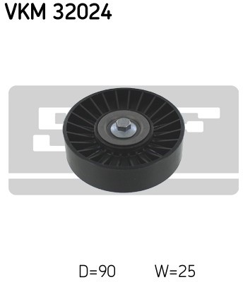 SKF rolka kierunkowa / prowadząca, pasek klinowy zębaty VKM 32024