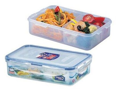 LOCKnLOCK Pojemnik na żywność z przegródkami, 800ml