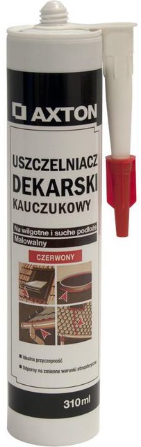 AXTON Uszczelniacz dekarski czerwony310 ml AXTON