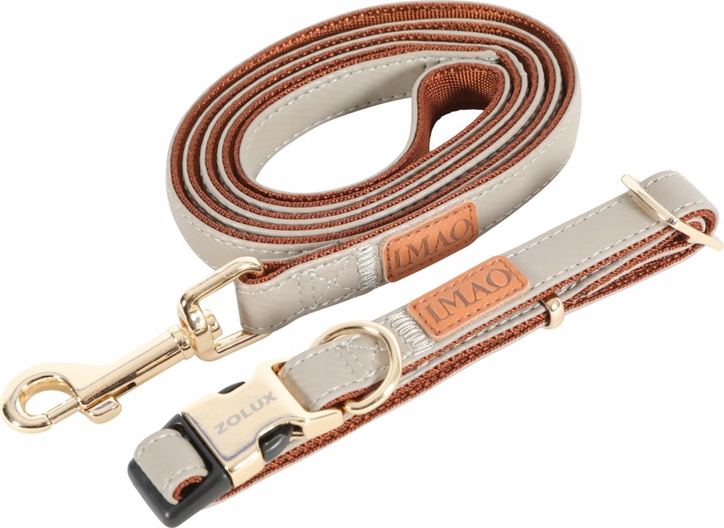 Zolux Smycz Imao Mayfair 20 mm/1,2 m kol. szary