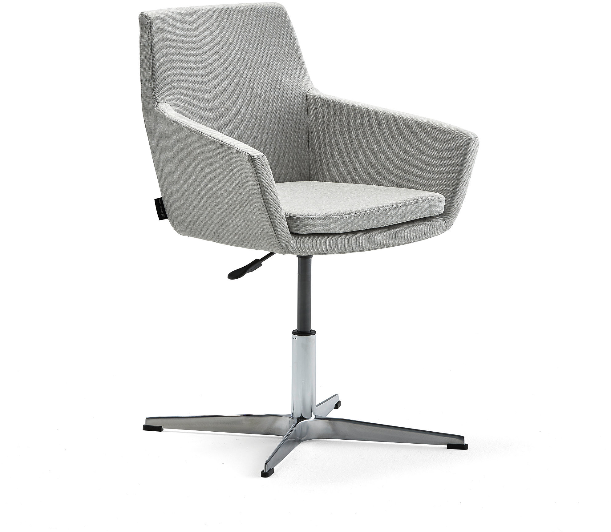 AJ Produkty Krzesło konferencyjne FAIRFIELD, polerowane aluminium, srebrnoszary