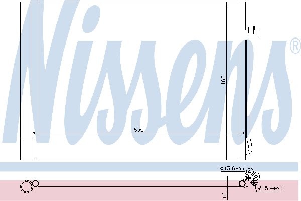 NISSENS Skraplacz, klimatyzacja NISSENS 940058