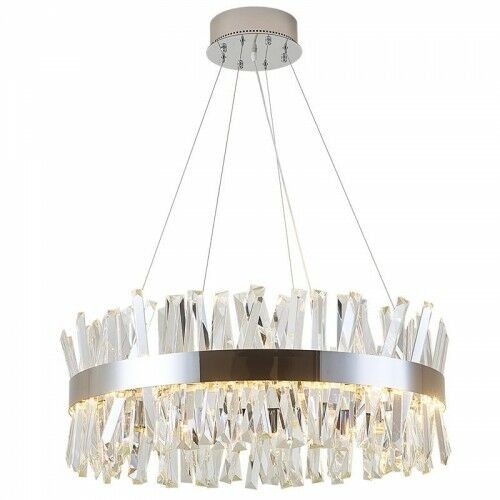 Vildevik Monte Carlo Srebrny Żyrandol LED z pięknymi kryształami 60cm Crystal Silver 11533 Monte Carlo