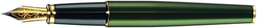 Diplomat d40211021 Excellence A2 fountain Pen ze stali z ekstremalnie cienkie sprężyny, Evergreen złoty D40211021