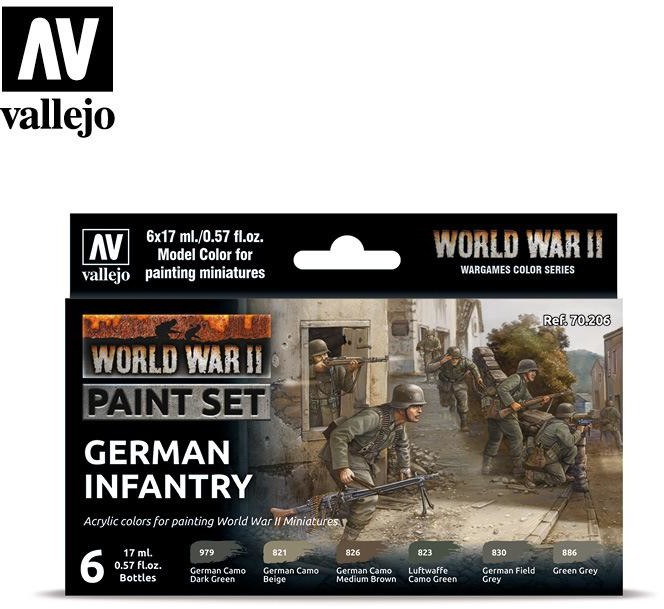 Vallejo Zestaw farb WWII German Infantry Vallejo 70206