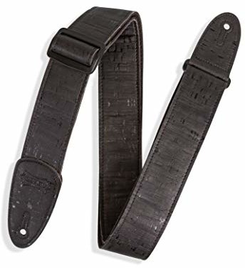 Levy's Levy's MX8-BLK naturalny kork na czarnej bawełnianej taśmie z końcówkami korkowymi 5 cm - czarny MX8-BLK