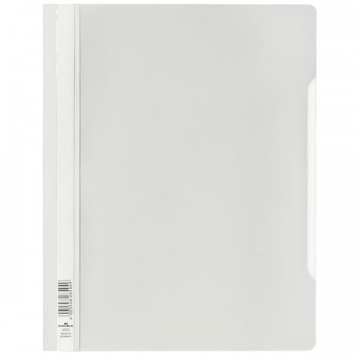 Durable Skoroszyt A4 z przezroczystą okładką z twardej folii biały 257002 DU871-10