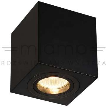 Orlicki Design Spot LAMPA sufitowa LAGO nero IP44 metalowa OPRAWA regulowana kostka czarna