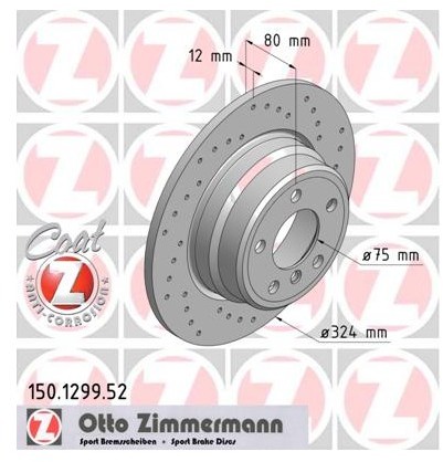 Zimmermann Tarcza hamulcowa 150.1299.52