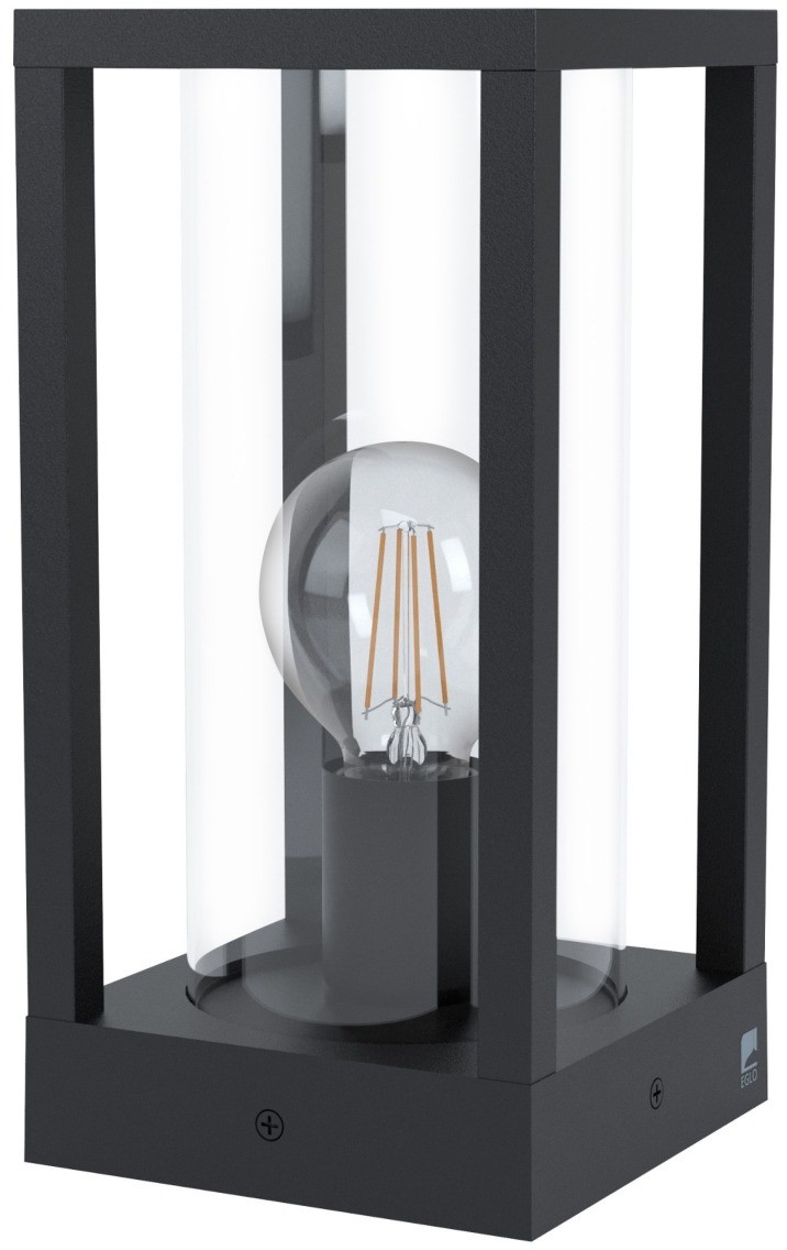 Eglo Lampa zewnętrzna CASCINETTA styl nowoczesny aluminium szkło czarny przeźroczysty 98714
