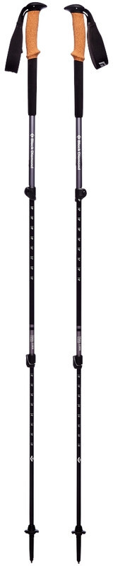 Black Diamond Trail Cork Trekking Poles, granite 100-140cm 2021 Kijki BD1125261007ALL1