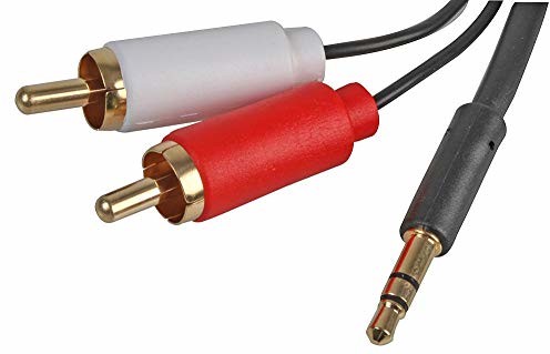 Signal Pro Pro PSG3152-2M Slim 3,5 mm wtyczka stereo na 2 x przewód wtykowy Phono (RCA), 2 m, czarny PSG3152-2M