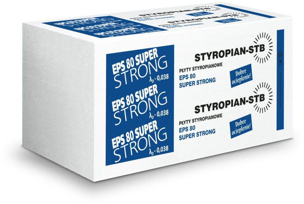 STB Styropian Podłoga Dach Super Strong EPS 038 100 mm 3m2 STB